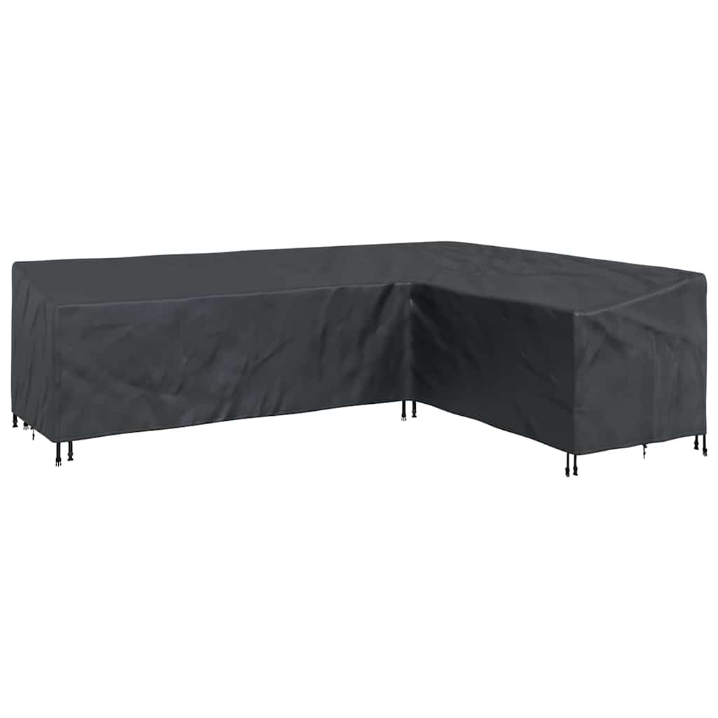 vidaXL Outdoor Furniture Cover Black 286 x 222 x 80 cm 600D fabric