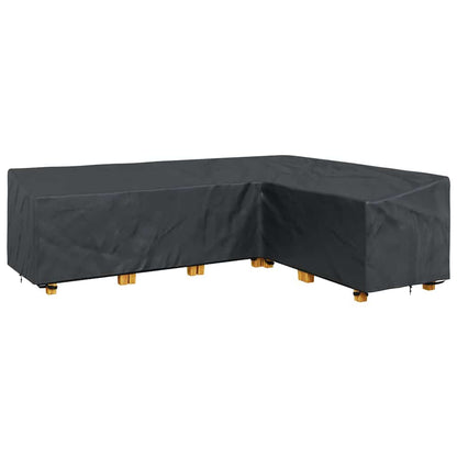 vidaXL Outdoor Furniture Cover Black 286 x 222 x 80 cm 600D fabric