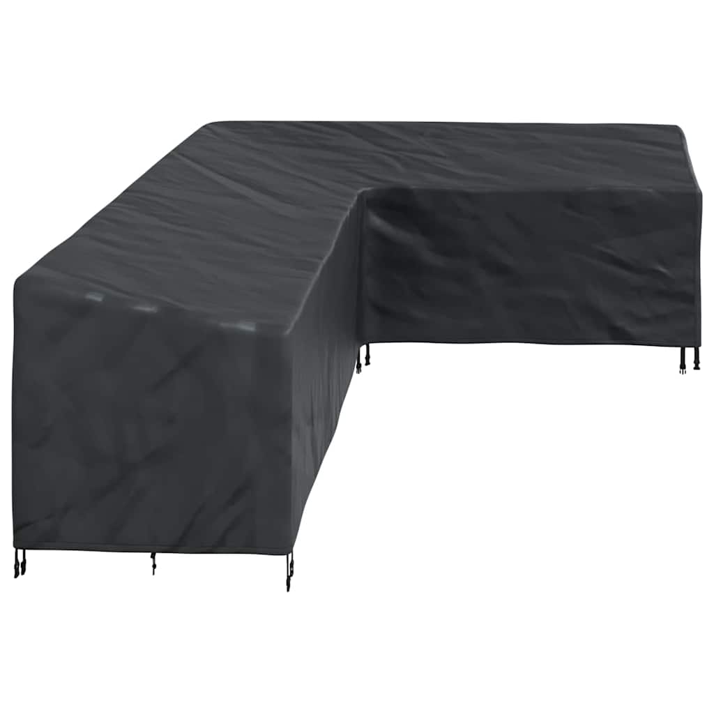vidaXL Outdoor Furniture Cover Black 286 x 222 x 80 cm 600D fabric
