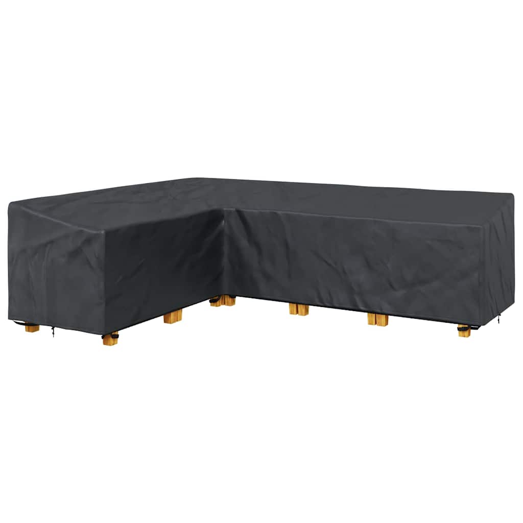 vidaXL Furniture Cover Black 286 x 222 x 80 cm