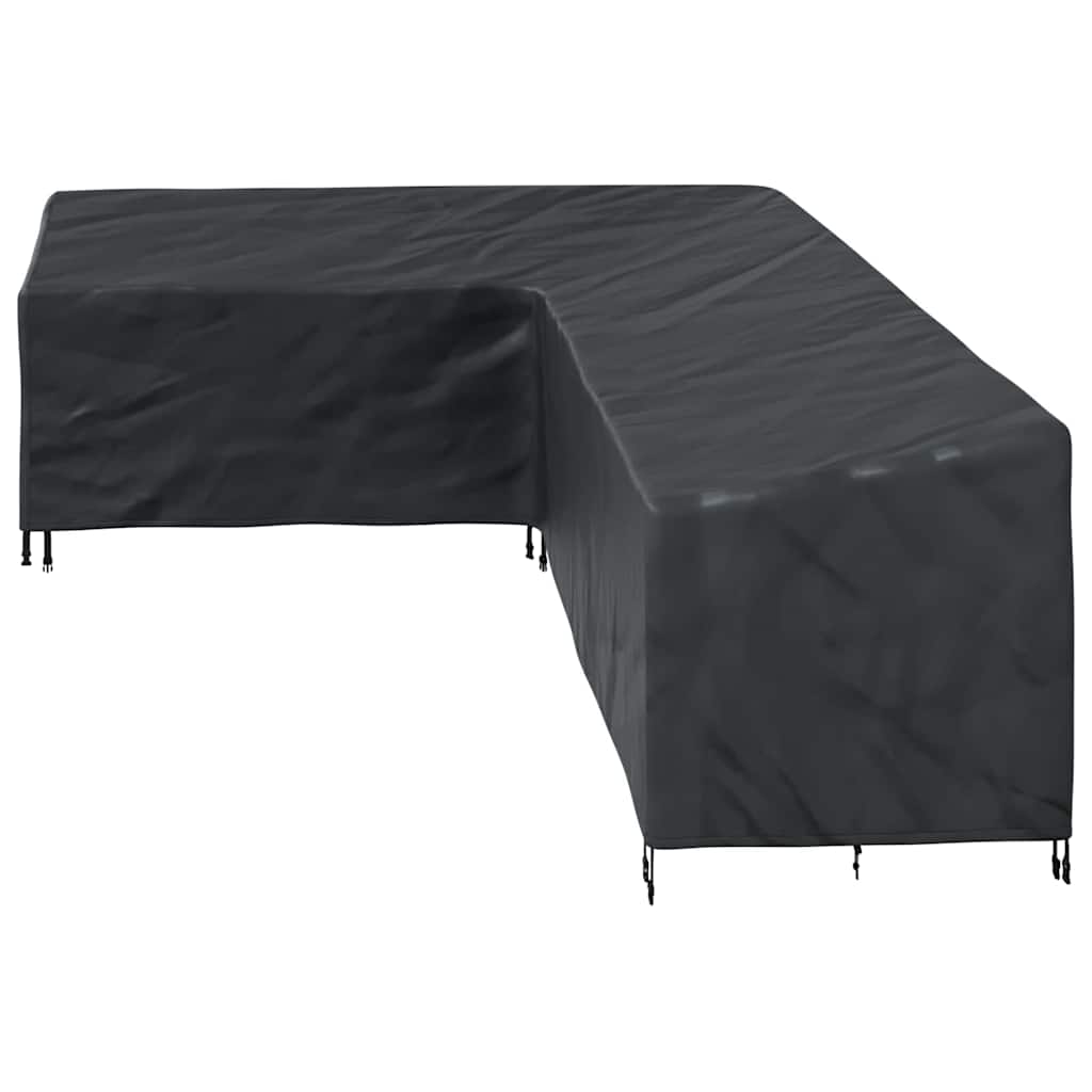 vidaXL Furniture Cover Black 286 x 222 x 80 cm