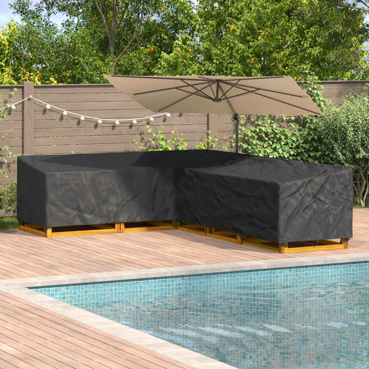 vidaXL Furniture Cover 355 x 275 x 80 cm 420D Oxford Fbric L-Shape