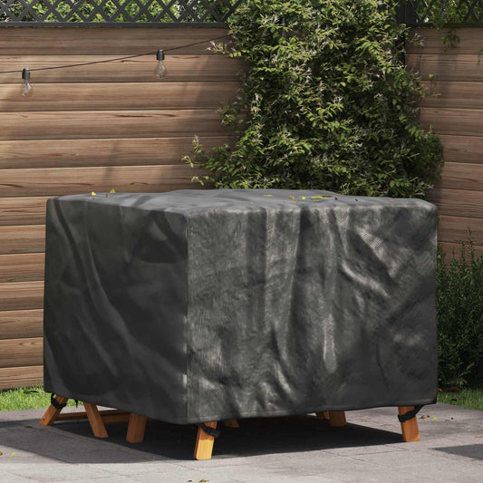 vidaXL Furniture Cover Plain Black 113 x 113 x 73 cm 210D