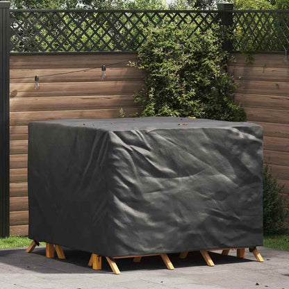vidaXL Furniture Cover Black 125 x 125 x 74 cm 210D Oxford Fabric