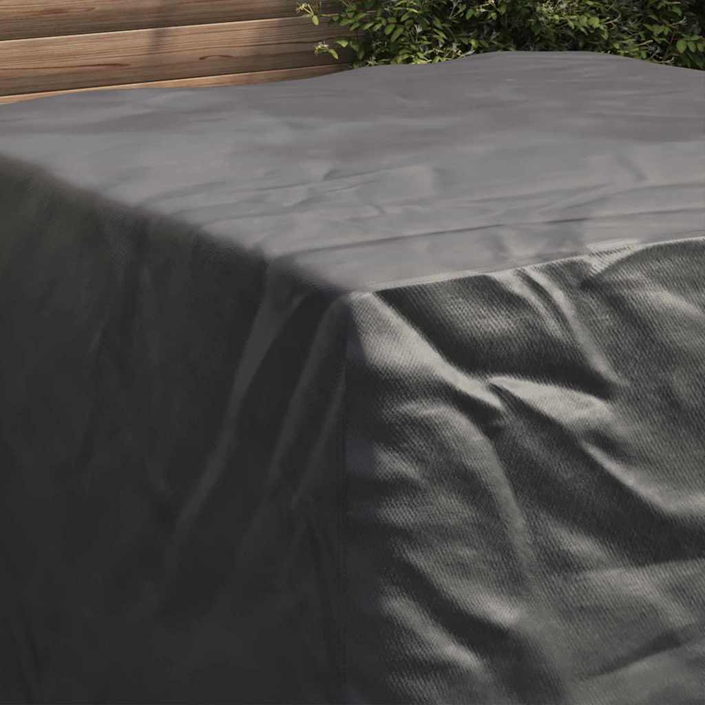 vidaXL Furniture Cover Black 125 x 125 x 74 cm 420D Oxford fabric