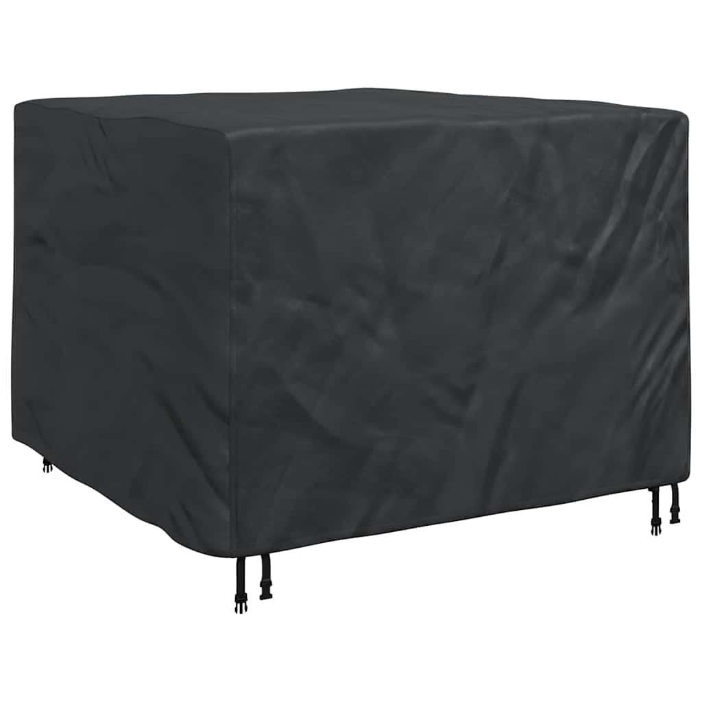 vidaXL Furniture Cover Black 125 x 125 x 74 cm 420D Oxford fabric