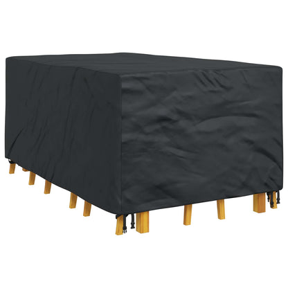 vidaXL Furniture Cover Plain Black 143 x 225 x 90 cm 210D