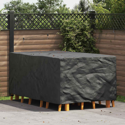 vidaXL Furniture Cover Plain Black 143 x 225 x 90 cm 600D