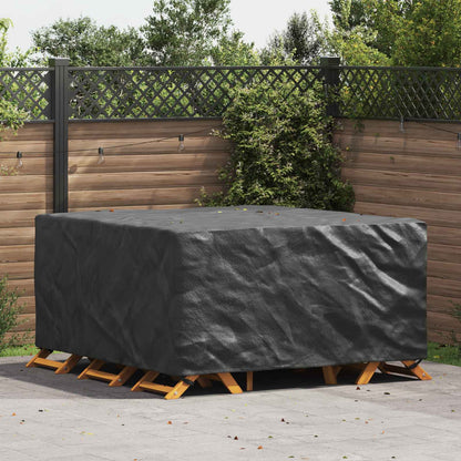 vidaXL Furniture Cover Plain Black 180 x 190 x 85 cm 210D