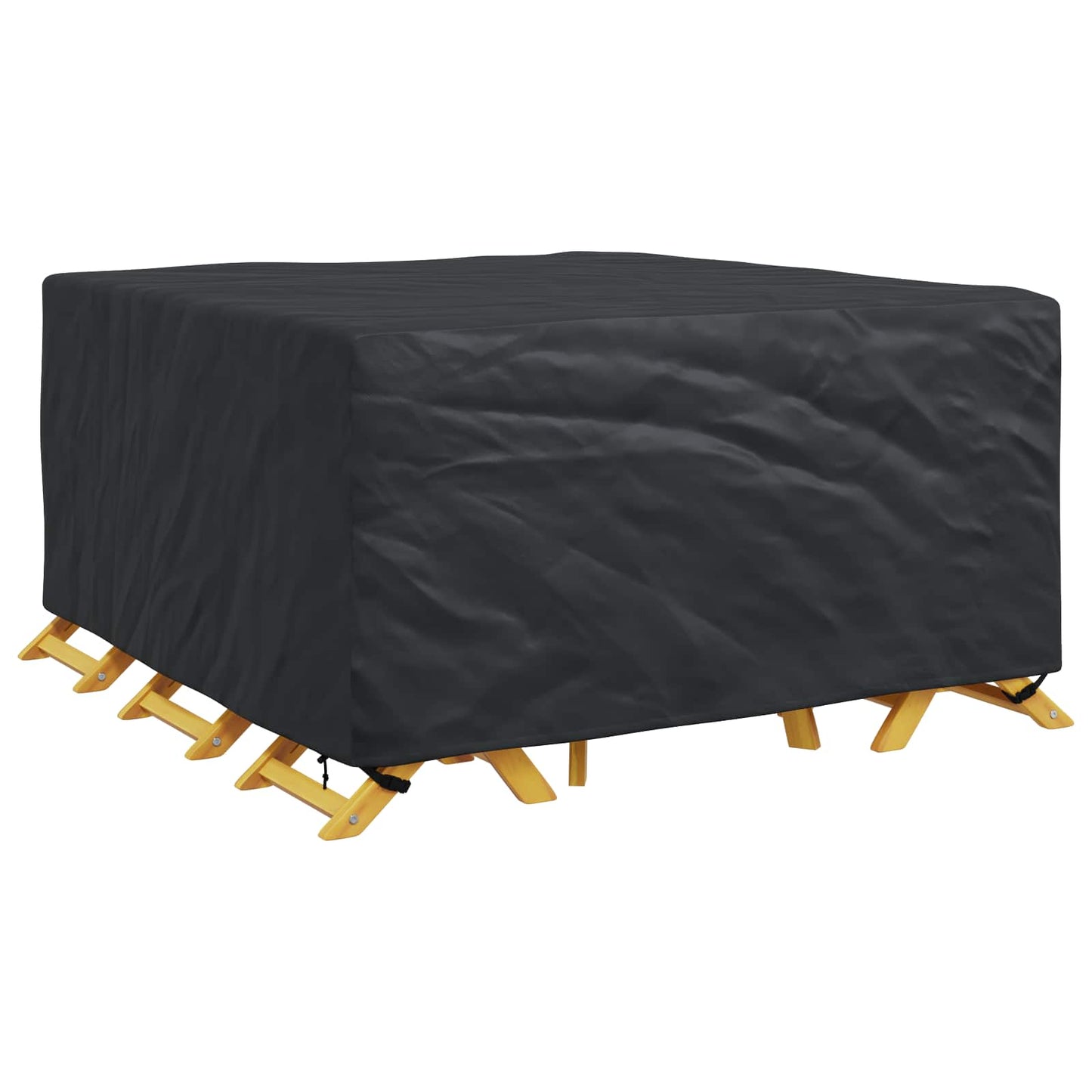 vidaXL Furniture Cover Plain Black 180 x 190 x 85 cm 600D