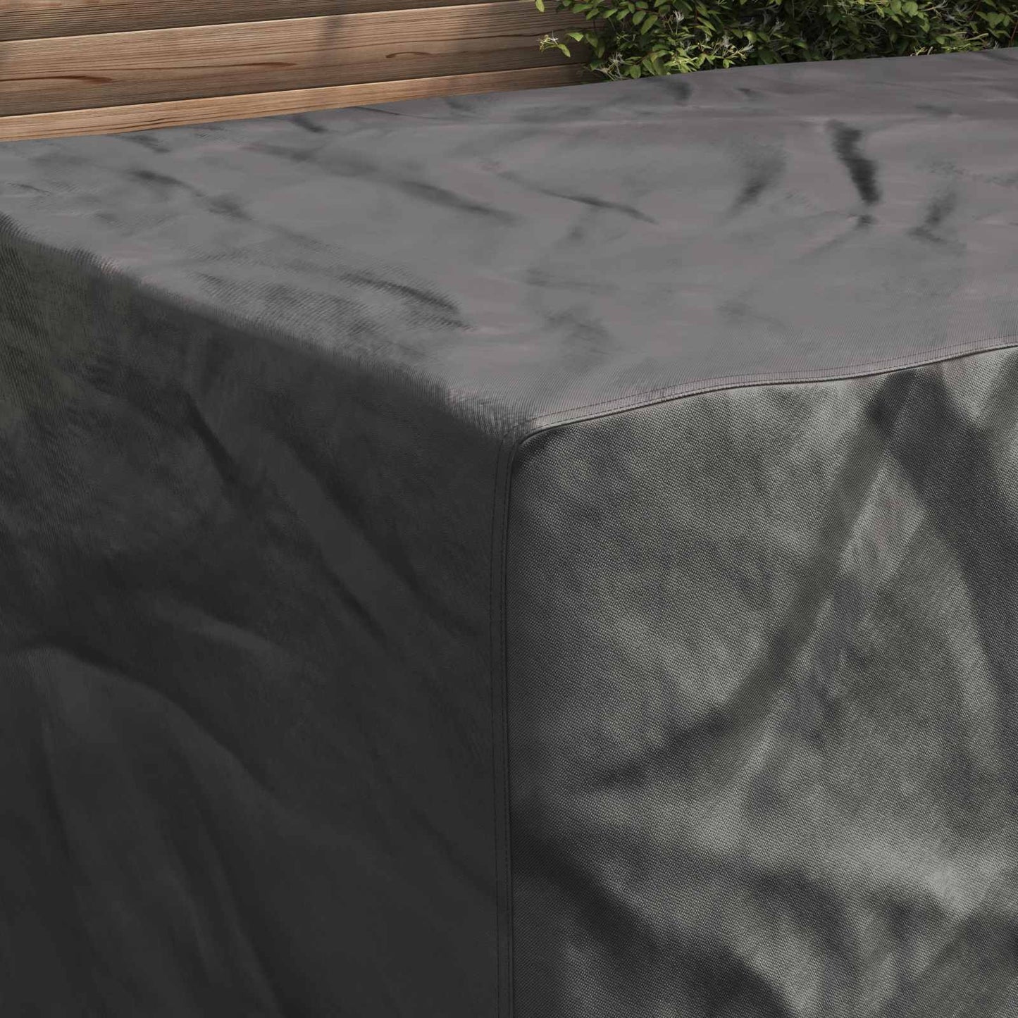 vidaXL Furniture Cover Plain Black 180 x 150 x 85 cm 420D