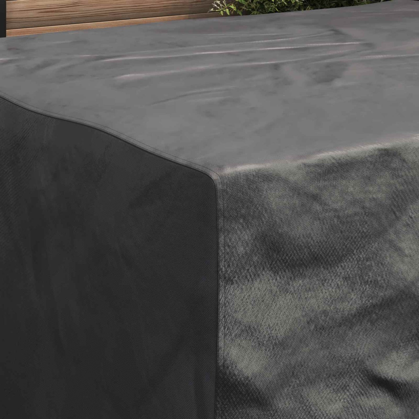 vidaXL Furniture Cover Plain Black 200 x 160 x 70 cm 210D