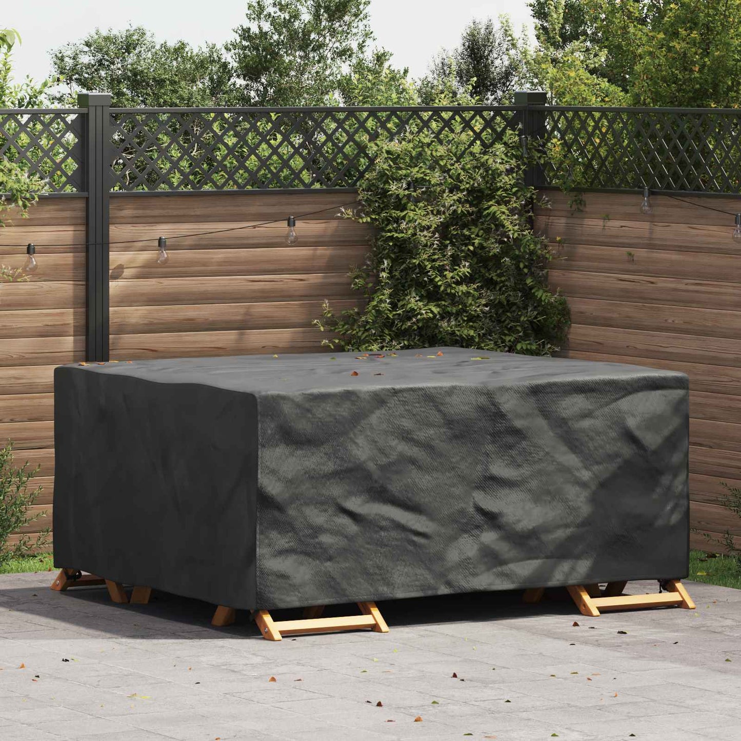 vidaXL Furniture Cover Plain Black 200 x 160 x 70 cm 210D