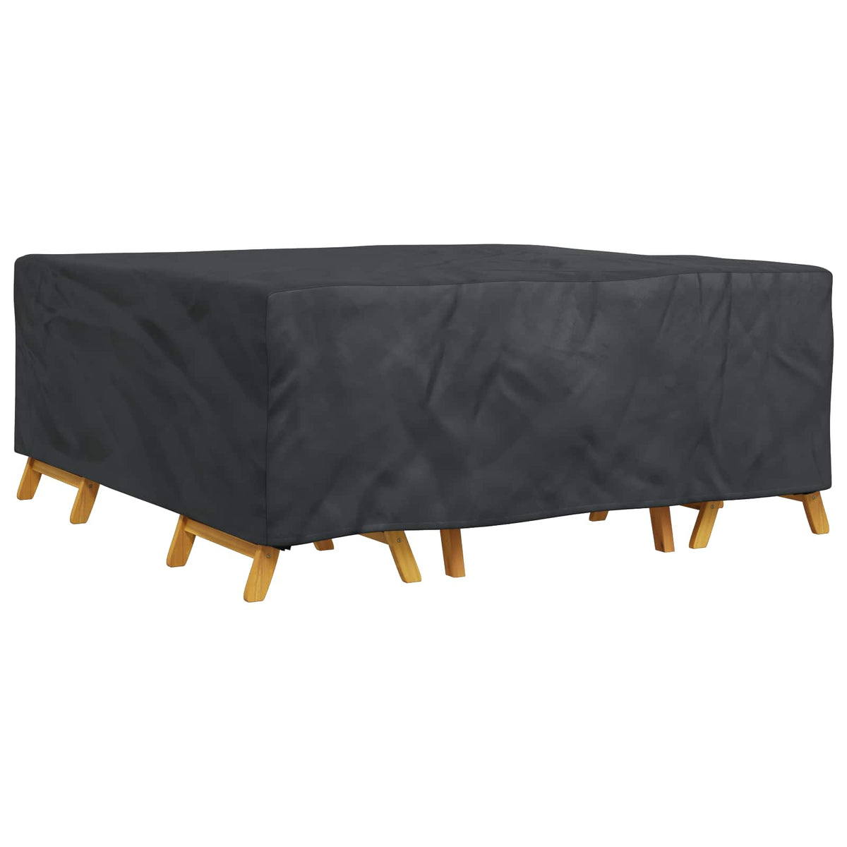 vidaXL Furniture Cover Plain Black 200 x 200 x 90 cm 210D