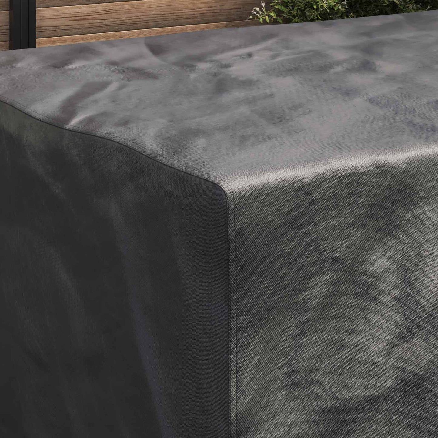 vidaXL Furniture Cover Plain Black 210 x 130 x 70 cm 600D