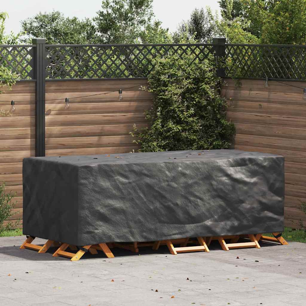 vidaXL Outdoor Furniture Cover Black 220 x 110 x 70 cm 600D