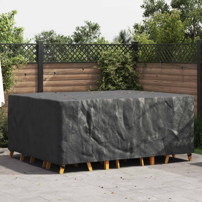 vidaXL Furniture Cover Plain Black 220 x 190 x 85 cm 210D