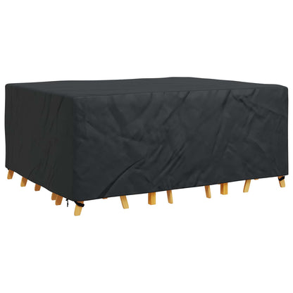vidaXL Furniture Cover Plain Black 220 x 190 x 85 cm 210D