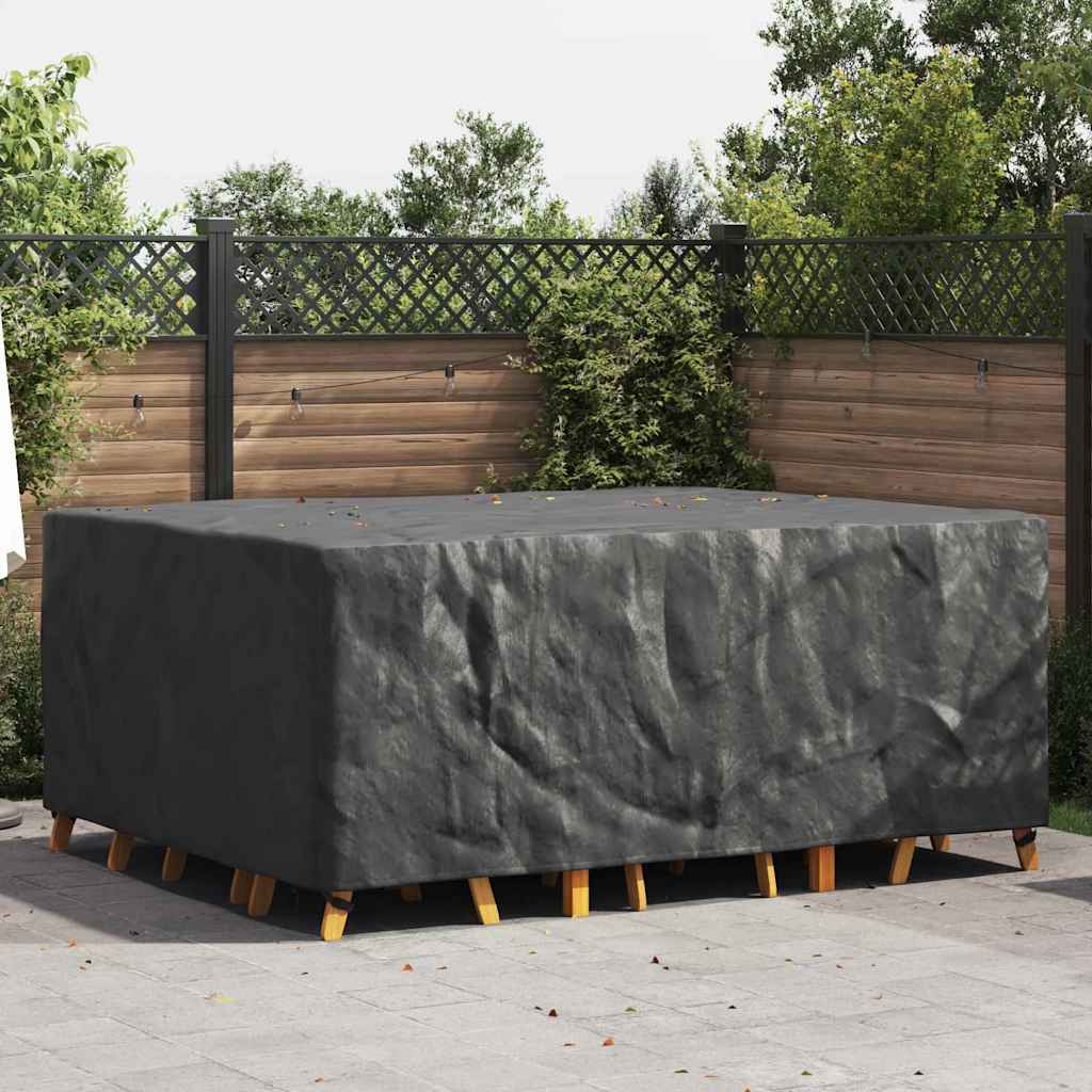 vidaXL Outdoor Furniture Cover Black 220 x 190 x 85 cm 600D