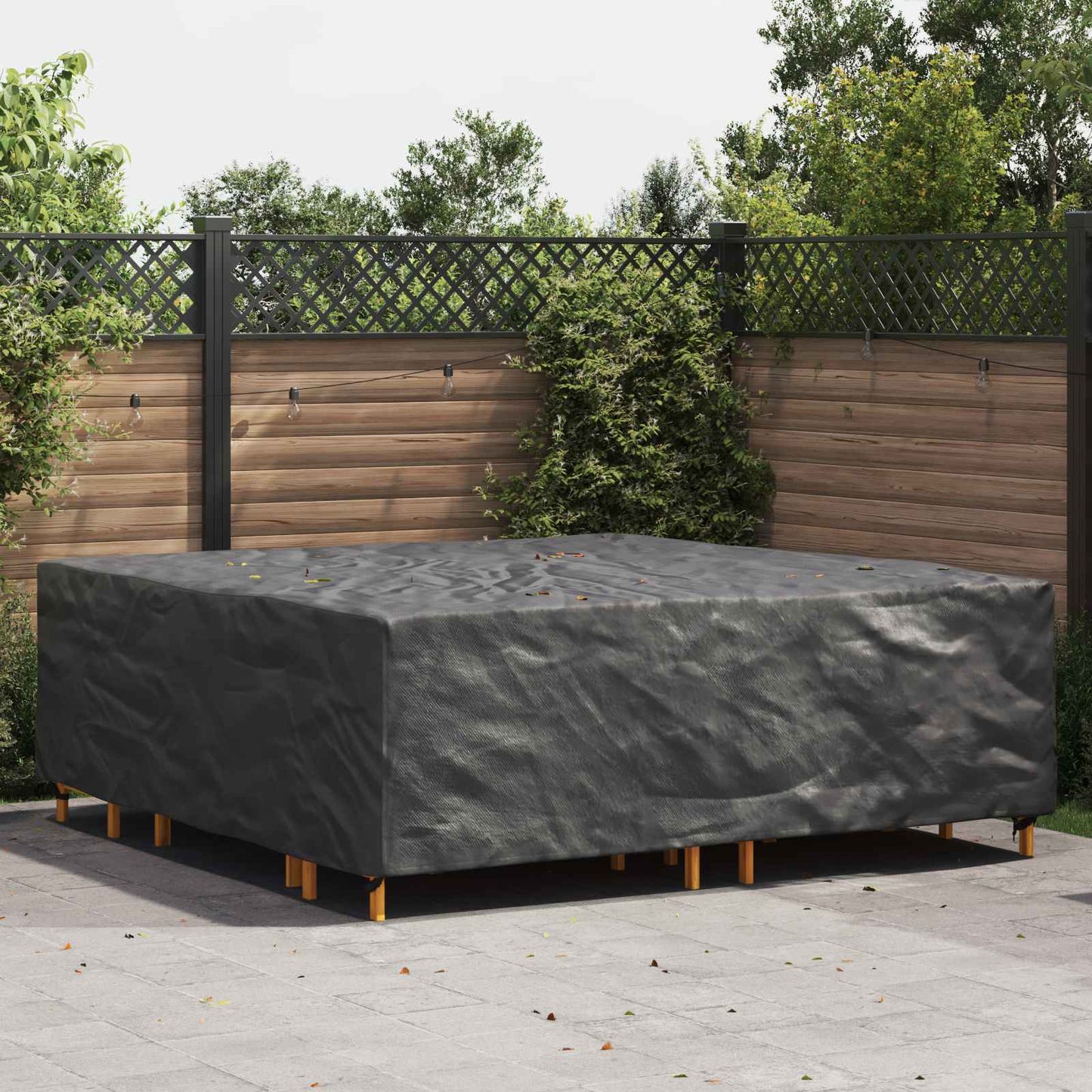 vidaXL Furniture Cover Plain Black 235 x 235 x 70 cm 420D