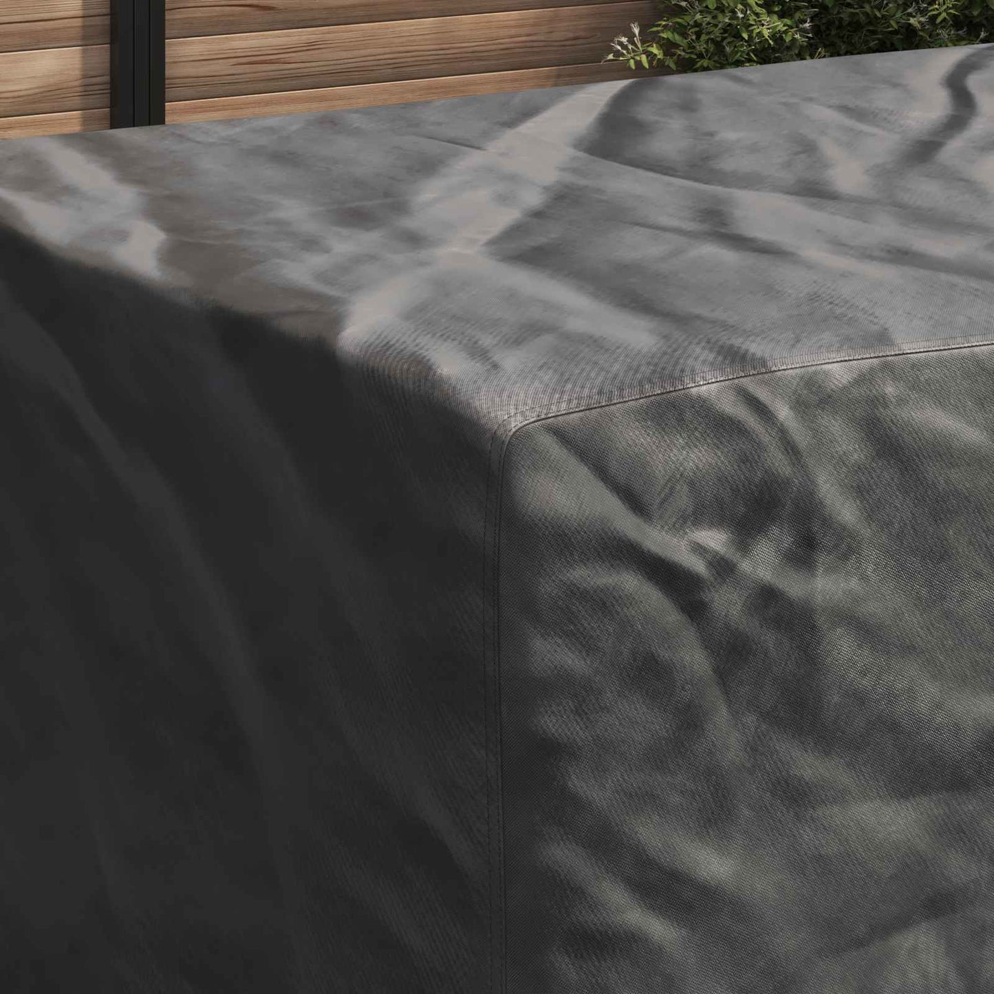 vidaXL Furniture Cover Plain Black 240 x 140 x 90 cm 210D