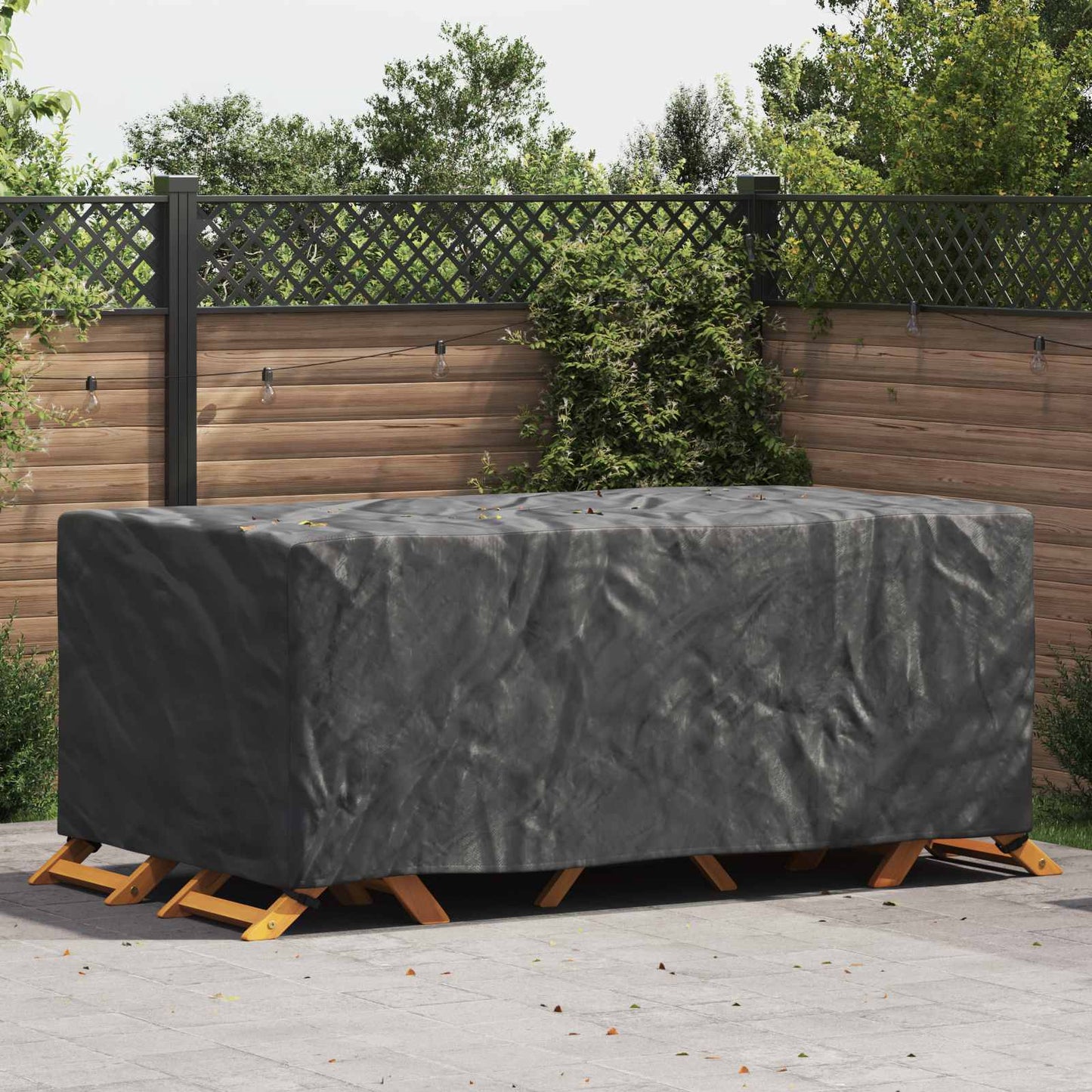 vidaXL Furniture Cover Plain Black 240 x 140 x 90 cm 210D