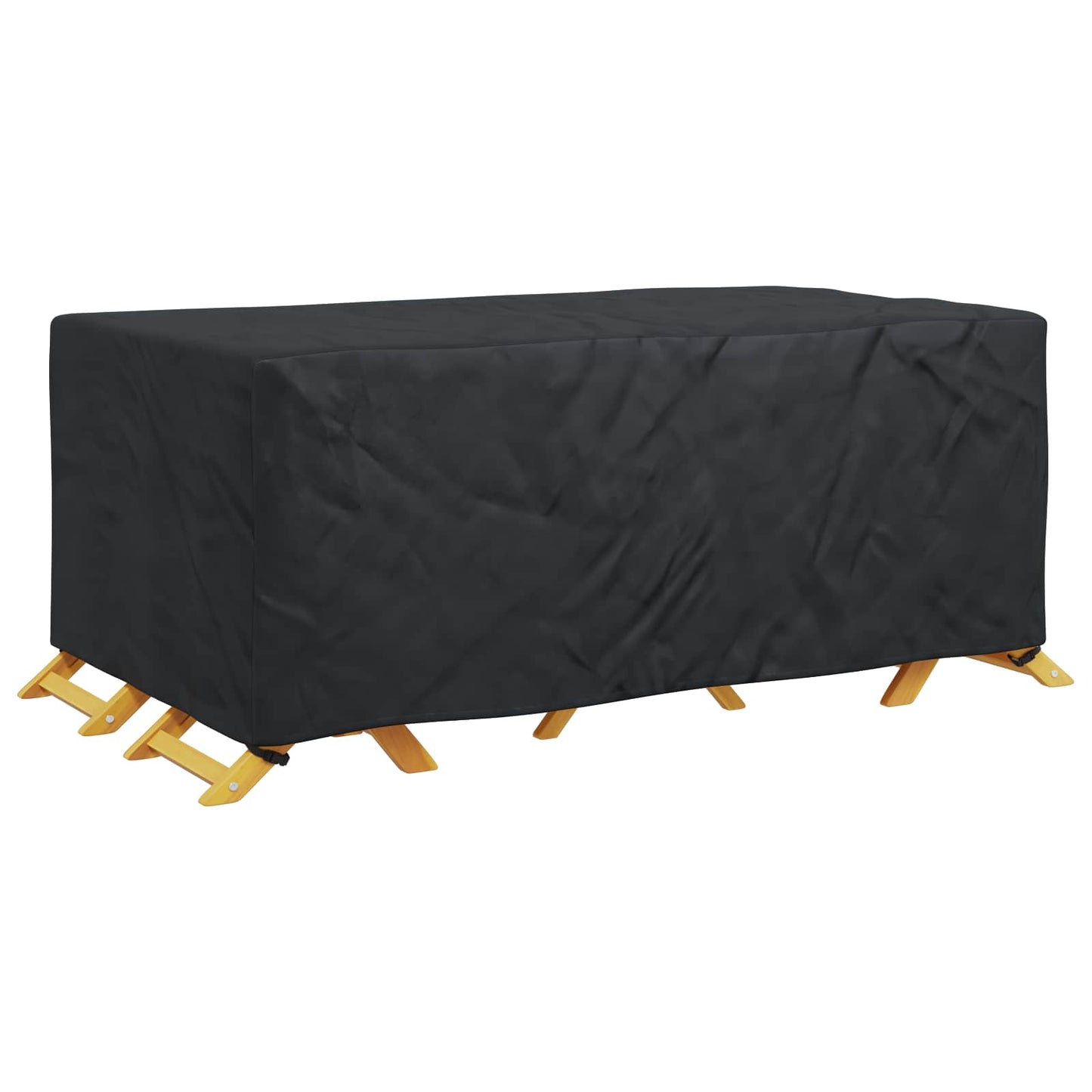 vidaXL Furniture Cover Plain Black 240 x 140 x 90 cm 210D