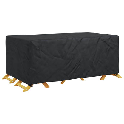 vidaXL Furniture Cover Plain Black 240 x 140 x 90 cm 210D
