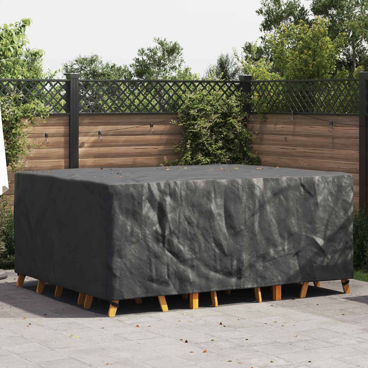 vidaXL Furniture Cover Plain Black 240 x 190 x 90 cm 210D