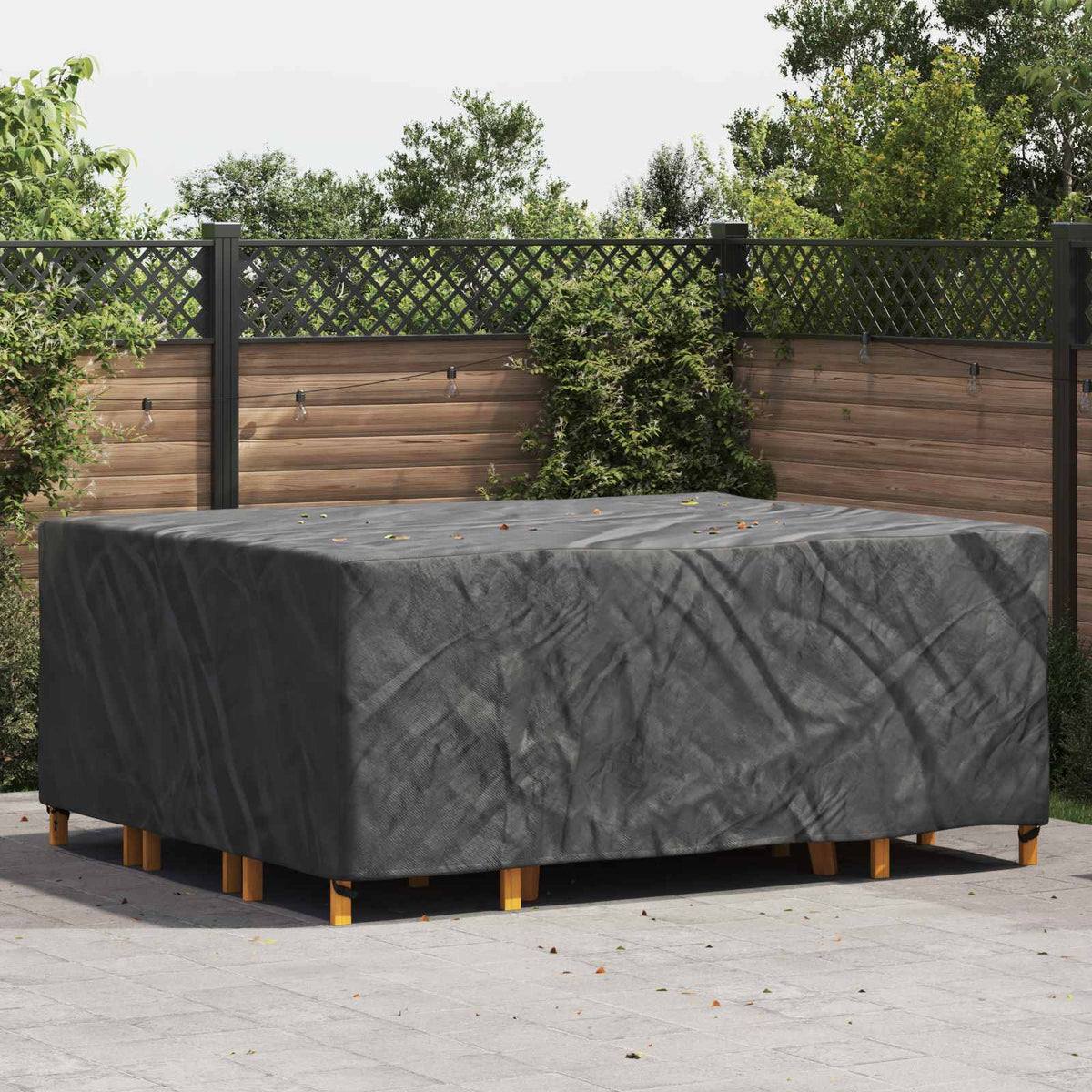 vidaXL Furniture Cover Plain Black 250 x 210 x 90 cm 210D