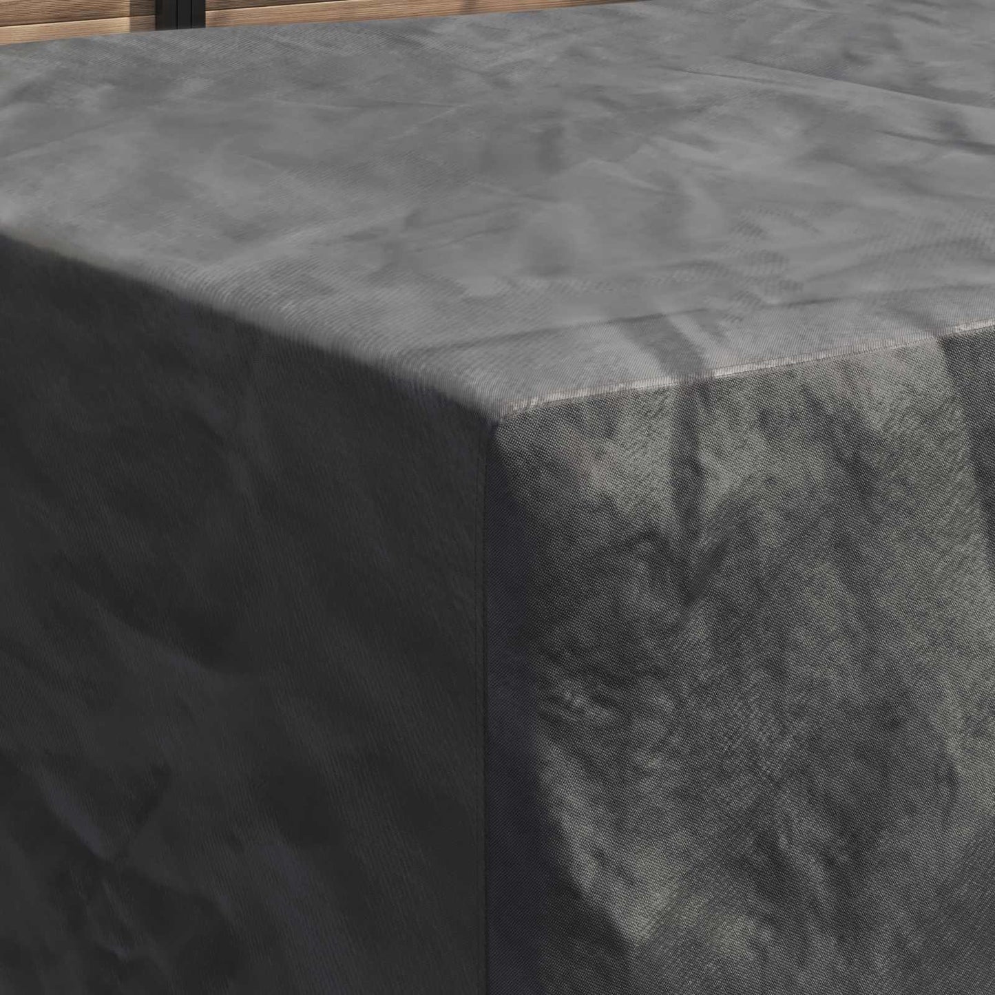 vidaXL Furniture Cover Plain Black 280 x 204 x 106 cm 210D