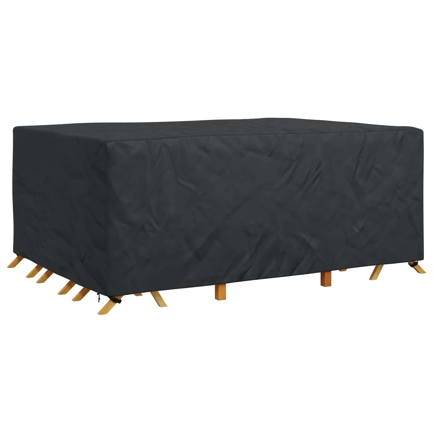 vidaXL Furniture Cover Plain Black 280 x 204 x 106 cm 210D