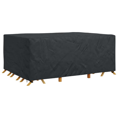 vidaXL Furniture Cover Plain Black 280 x 204 x 106 cm 210D