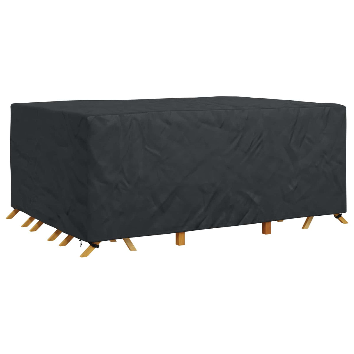 vidaXL Furniture Cover Plain Black 280 x 204 x 106 cm 420D