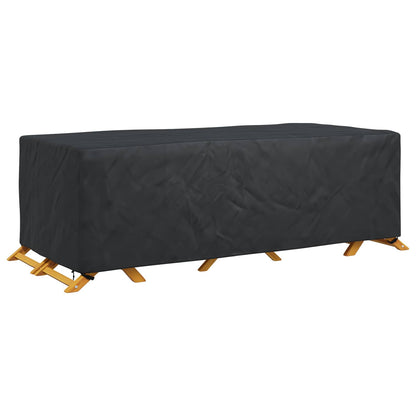 vidaXL Furniture Cover Plain Black 300 x 140 x 90 cm 420D