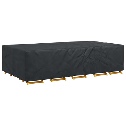 vidaXL Furniture Cover Plain Black 305 x 190 x 85 cm 210D