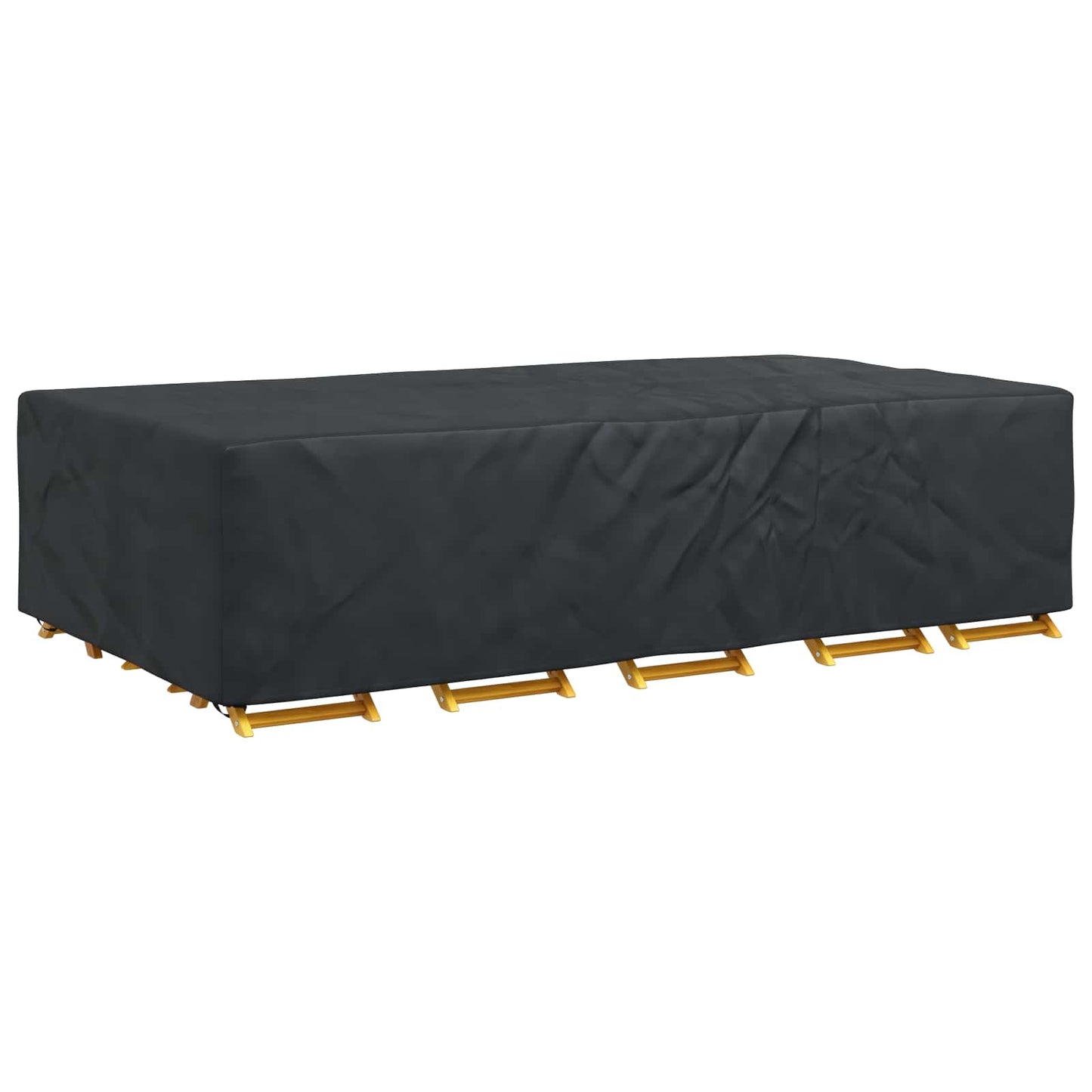 vidaXL Furniture Cover Plain Black 305 x 190 x 85 cm 420D