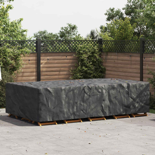 vidaXL Furniture Cover Plain Black 305 x 190 x 85 cm 600D