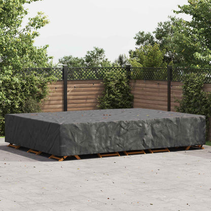 vidaXL Furniture Cover Plain Black 350 x 260 x 90 cm 210D