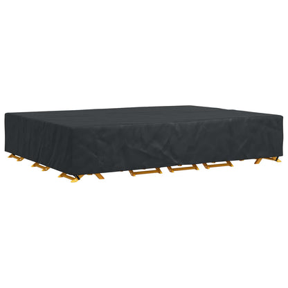 vidaXL Furniture Cover Plain Black 350 x 260 x 90 cm 420D