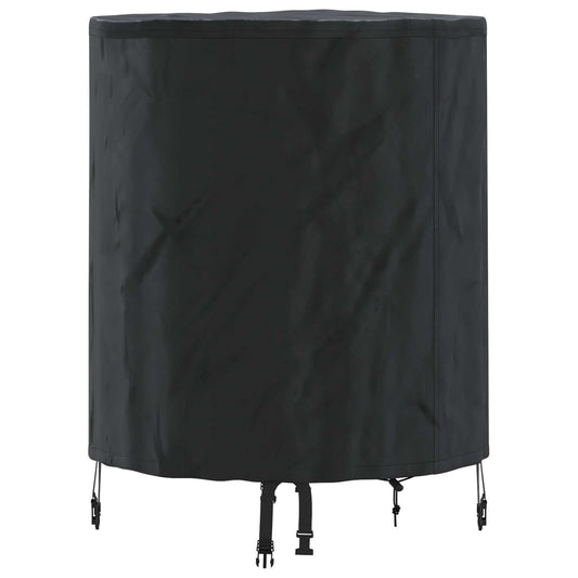 vidaXL Table Cover 62 x 62 x 70 cm Fabric Round Waterproof Black