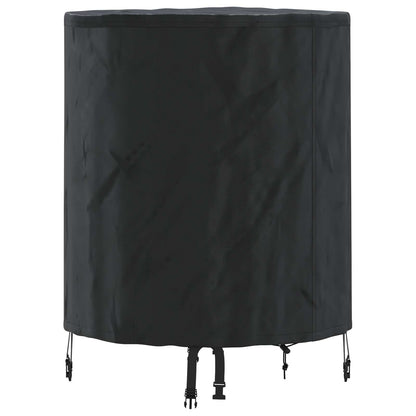 vidaXL Table Cover 62 x 62 x 70 cm Fabric Round Waterproof Black
