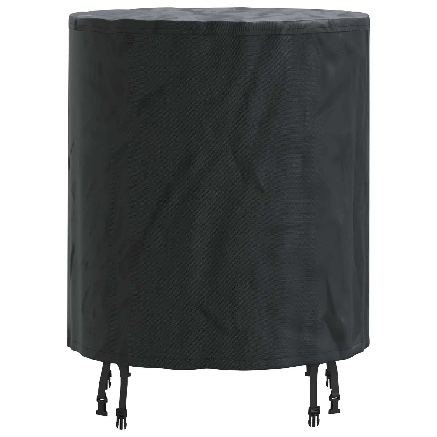 vidaXL Table Cover 62 x 62 x 70 cm Fabric Round Waterproof Black