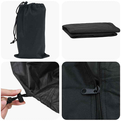 vidaXL Firewood Rack Cover Black 61 x 122 x 106 cm 600D Oxford Fabric
