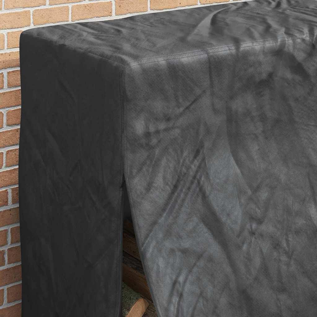 vidaXL Firewood Rack Cover Black 61 x 122 x 106 cm 600D Oxford Fabric