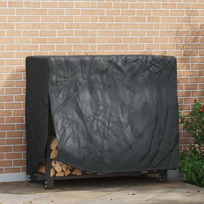 vidaXL Firewood Rack Cover Black 61 x 122 x 106 cm 600D Oxford Fabric