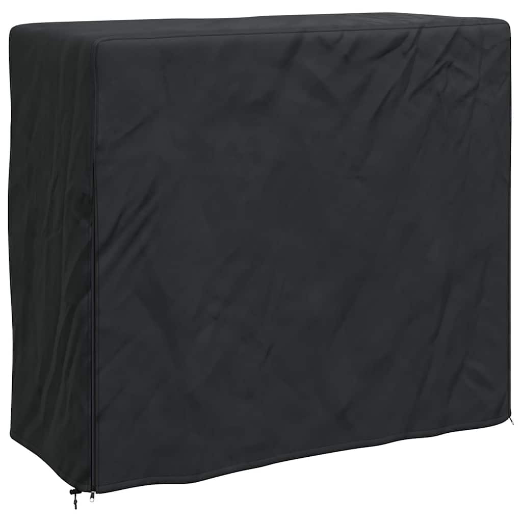 vidaXL Firewood Rack Cover Black 61 x 122 x 106 cm 600D Oxford Fabric