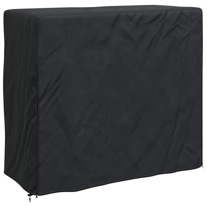 vidaXL Firewood Rack Cover Black 61 x 122 x 106 cm 600D Oxford Fabric