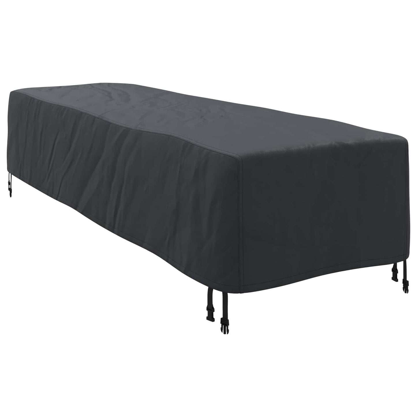 vidaXL Loungers Cover Plain Black 74 x 210 x 40 cm Fabric