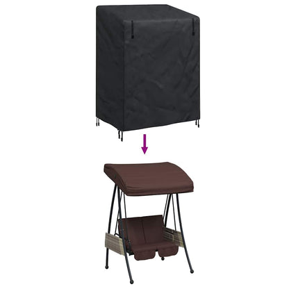 vidaXL Outdoor Swing Cover Black 120 x 90 x 155 cm 420D Oxford Fbric